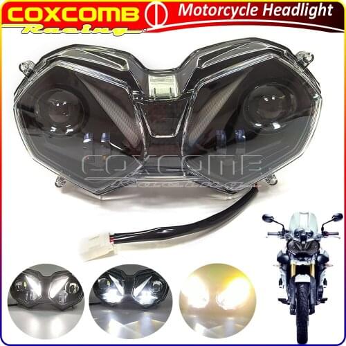 LED Replacement Headlight Assembly Kit Motorcycle DRL HI/LO Beam Head Lamp w/Angel Eye For Tiger Explorer XC/XCA/XR Tiger 800XRx