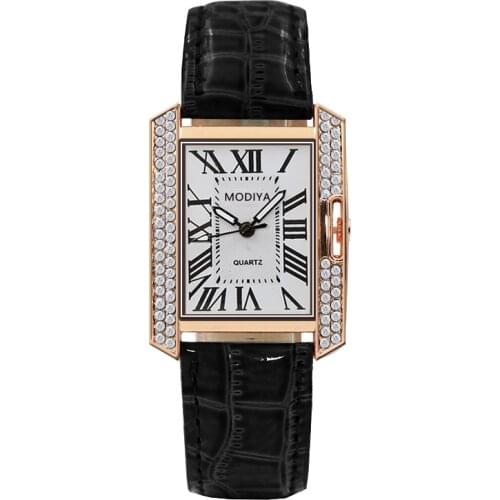 Fashion Women Watches Faux Leather Quartz Analog Ladies Dress Wrist Watch