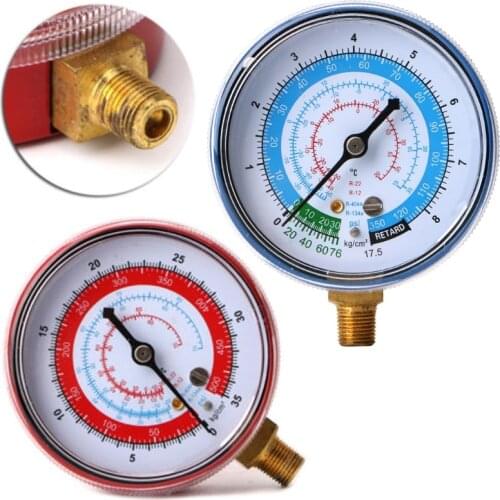 New Air Conditioner R404 R134A R22 Refrigerant Low Pressure Gauge PSI KPA Blue JUN-22B