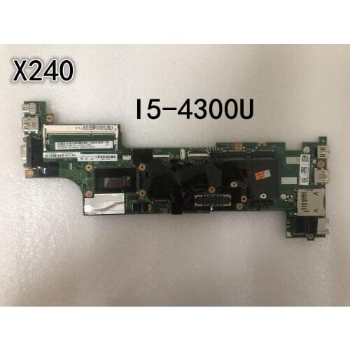 Original laptop Lenovo ThinkPad X240 motherboard mainboard I5-4300 04X5148 04X5149 04X5152