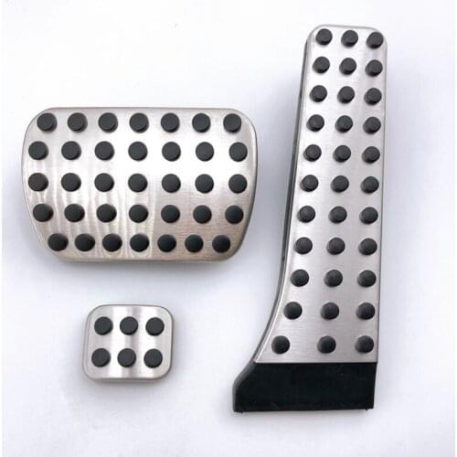 Stainless steel AT pedal for Mercedes Benz C E S GLK SLK CLS SL-Class W203 W204 W211 W212W210,accelerator brake footrest pad
