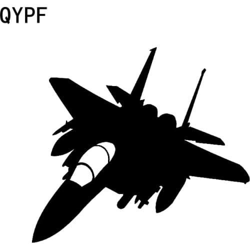 QYPF 15.2cm*13.7cm Delicate New Edition And Lovely Plane Fighter Model Vinyl Car Sticker Transparent Vivid Decal C18-0656