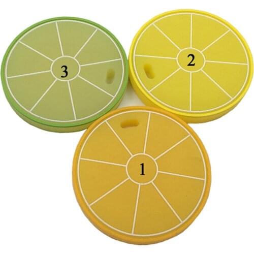 Lemon Teether Silicone Teethers Necklace Lemon Pendant Baby Ring Teether Silicone Chew Charms Baby Teething Gift Toddler Toys