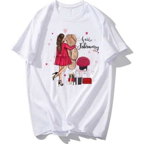 2020 Female T-shirt Harajuku Kawaii Women Clothes Print Wine Girl Streetwear Drink Along Weekend Aesthetic Tee Shirt