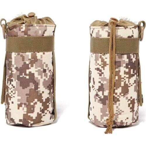 1 pcs Tactical camouflage water bottle cooler bag outdoor sports MOLLE system water bottle bag