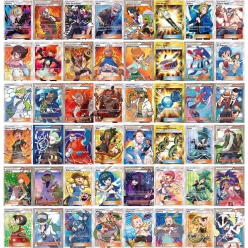 10/20 PCS Set Pokemon TRAINER No Repeat Shining Cards English Game Battle Carte Trading Collection Card Toy ENERGY MEGA Series