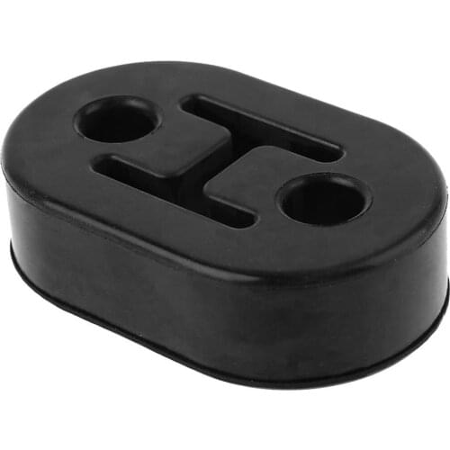 2x Heavy Duty Exhaust Hanger Bushing Support 2 Holes Bracket Rubber Mount