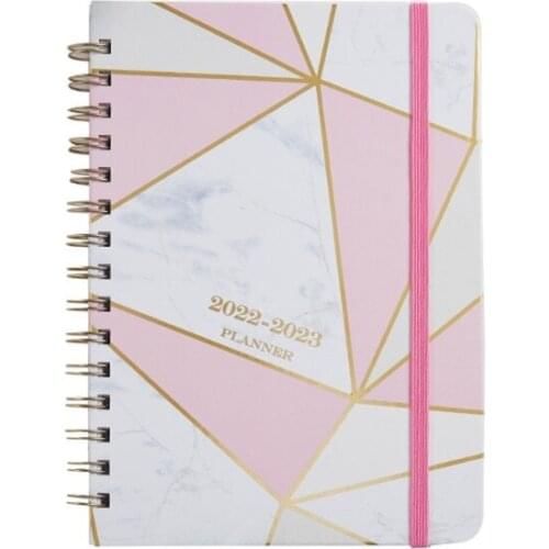 Hardcover A5 Academic Planner Travel Journal Business Notepad Student Lesson Schedule Planner Weekly Monthly Pages K5DB