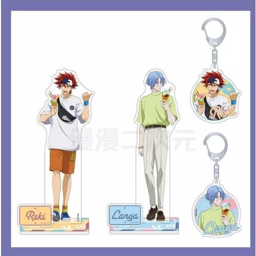 Acrylic Keychain Pendant Figure Stand Model Plate Anime SK8 the Infinity Ice cream Series Kyan Reki Hasegawa Ranga Chinen Miya