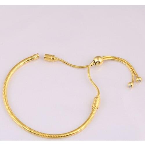 Bracelet For Women Shine Sliding Bracelet Bracelets 925 Sterling Silver Jewelry Femme Pulseira Plata de ley Armband