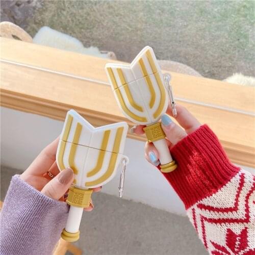 For Air pods pro Case Anime 3D Cartoon Magic wand Stick Silicone Earphone Cases For Apple Airpods 2 Cover Wireless Charging Box