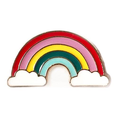 Enamel Brooch Beautiful Vintage Rainbow Pins For Backpacks Womens Brooch Badges Jewelry Gifts Coat Dress Accessories