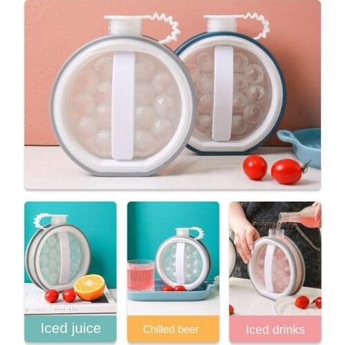 Ice hockey pot, two-in-one cold water bottle, household ice tray, frozen ice cube ice box mold, ice hockey maker