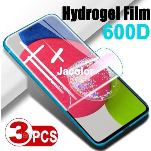 3PCS Hydrogel Film For Samsung Galaxy A52s A52 5G/4G Water Gel Safety Films Samsumg A 52s 52 Screen Protector Not Tempered Glass