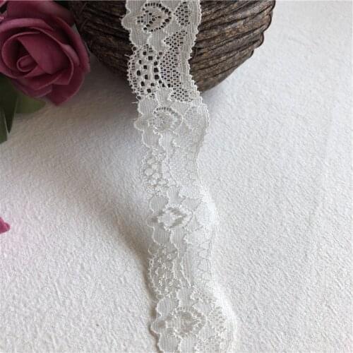 En dentelle 3cm tissu de coton blanc pur | tissu de dentelle brodée, mixte de grande taille,, accessoires