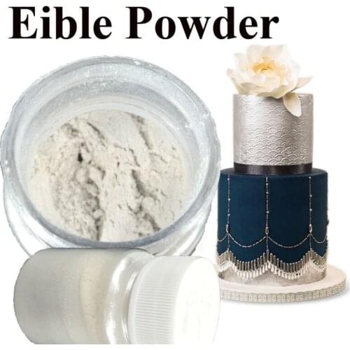 Germany imports Edible Food Silver Color Powder Coating Handmade chocolate fondant cake baking decoration Arts food grade powder