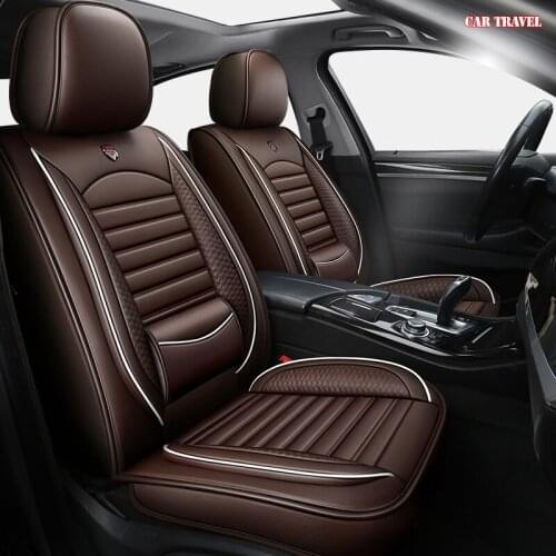 CAR TRAVEL Leather car seat covers for kia rio 3 ceed spectra sportage 2018 picanto cerato rio k2 soul niro Auto accessories