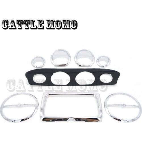 Motorcycle Stereo Accent Stereo speedometer Gauge plate Trim Kit For Harley Electra Glide 2014-2015 2016 Up