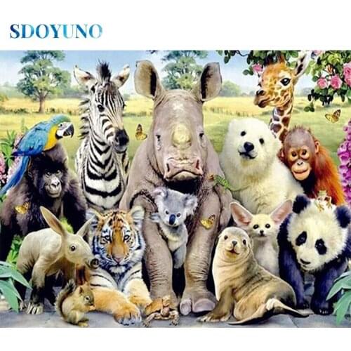 SDOYUNO Kits For Embroidery With Beads