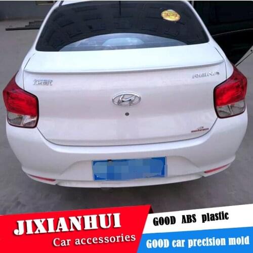 For Hyundai VERNA Accent Spoiler 2017-2019 Accent Spoiler YWW ABS plastic Material Car Rear Wing Color Rear Spoiler