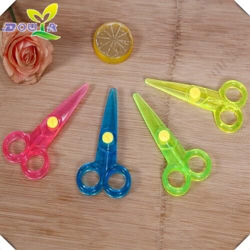 Student scissors transparent plastic scissors cut student lace scissors office scissors