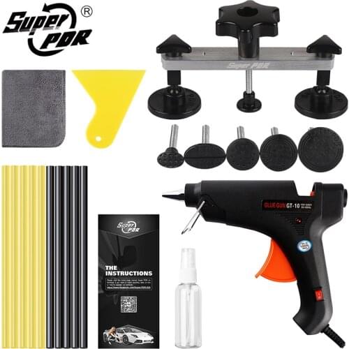 Super PDR Tool Car Paintless Dent Repair Black Puller Bridge Glue Gun Hot Glue Sticks For Auto Dent Removal Kit Repair Hail Dent