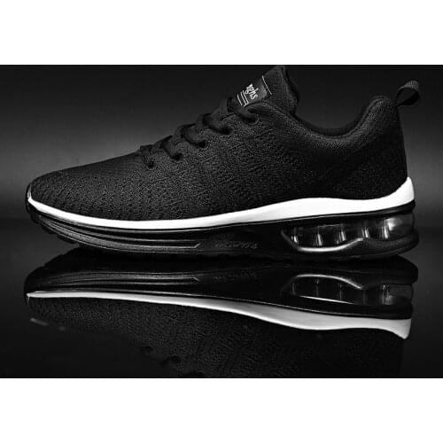 Light mens running shoes fashion casual air cushion sports shoes large size solid color breathable mesh outdoor sports 47 size