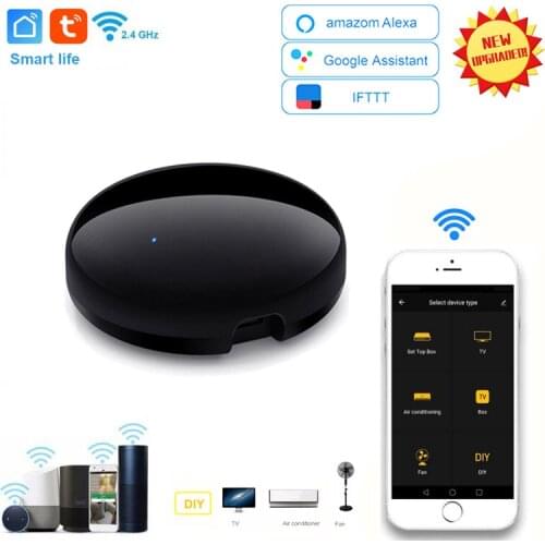 Tuya Smart IR Controller WiFi Universal Infrared Remote Control For Air Conditioner TV Via Smart Life APP For Alexa Google Home