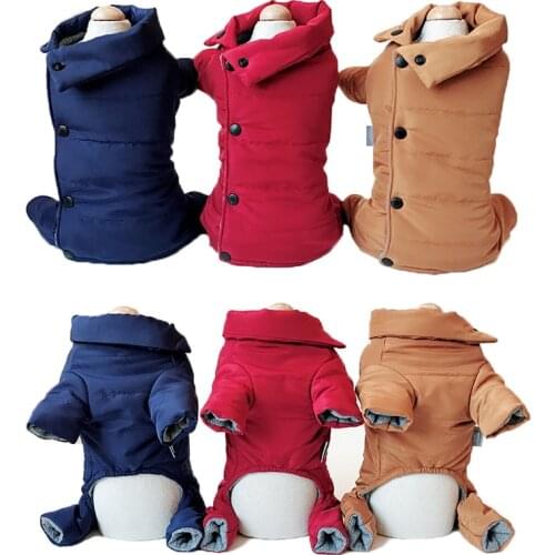Thicken Dog Jacket Winter Warm Dog Clothes For Small Dogs Waterproof Puppy Outfit Chihuahua Clothing Poodle French Bulldog Coat