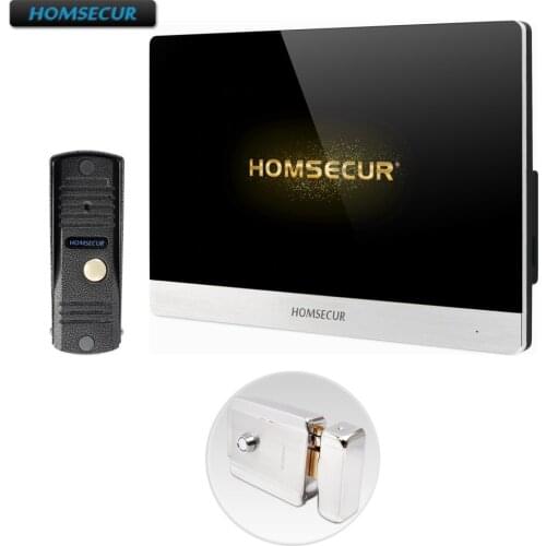 HOMSECUR 4 Wire AHD Video&Audio Home Intercom with Aluminium Alloy Camera 110 Degree BC011HD-S+BM716HD-S