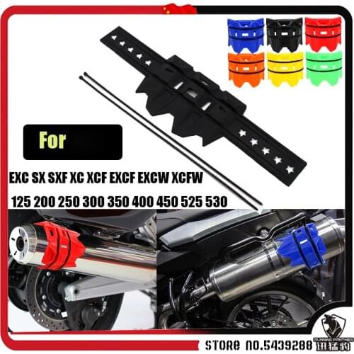 Exhaust Muffler Pipe Shield Protector Guard For EXC SX SXF XC XCF EXCF EXCW XCFW 125 200 250 300 350 400 450 525 530