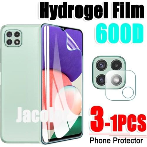 Safety Hydrogel Film For Samsung Galaxy A22 A52 4G/5G Back Screen Protector Camera Glass Samsumg Samsun A 52 22 Water Gel Fim