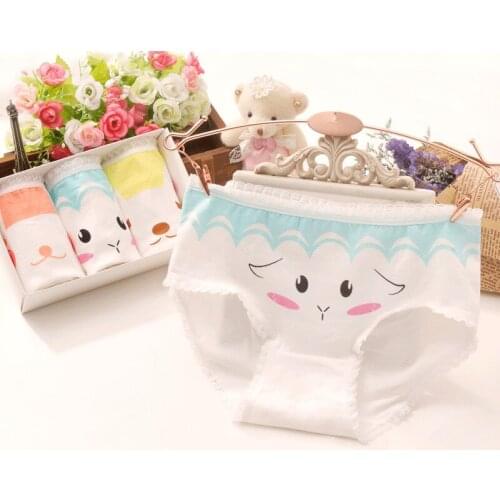 2019 New 6pcs/set Cotton Boxer Briefs Underwear Girls Underwear Modal Character Rabbit Children Kids Baby Girls Panties Hs718