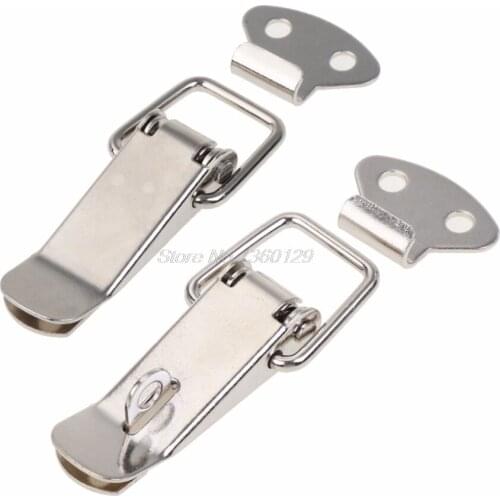 6Pcs Metal Hardware Cabinet Boxes Spring Loaded Latch Catch Locking Toggle Hasps DEC07 Wholesale&DropShip