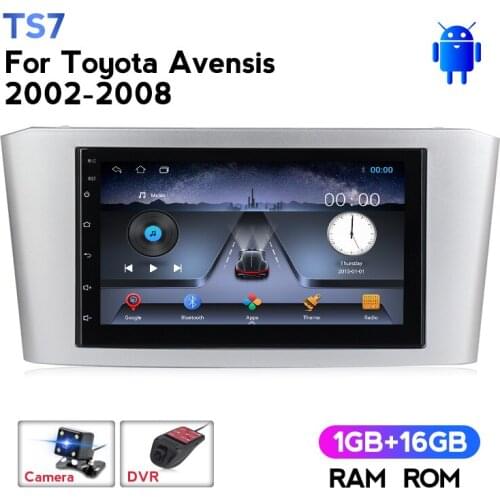 7inch HD 1+16G Car Multimedia player For Toyota Avensis 2002 2004 2006 -2008 GPS Head Unit support carplay SWC BT FM USB