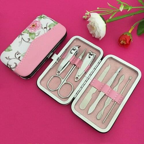 7 Piece Set Nail Care Nail Clippers Stainless Steel Nail Cutter Clippers Manicure Beauty Tool Nail Cutter Pedicure Finger Toe