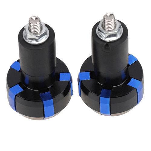 7/8" 22mm CNC Blue Motorcycle Handlebar Aluminum Grips Bar End Plug for Kawasaki Honda CBR Suzuki GSX-R Yamaha YZF R1