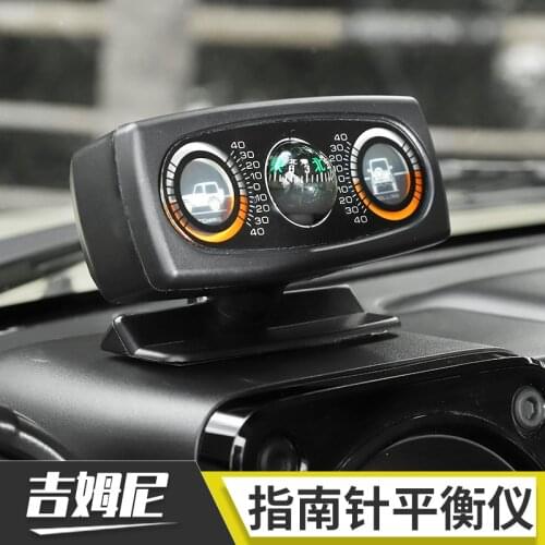 Car inclinometer level meter FOR Suzuki Jimny outdoor off-road supplies compass angle meter measurement Jimny modified