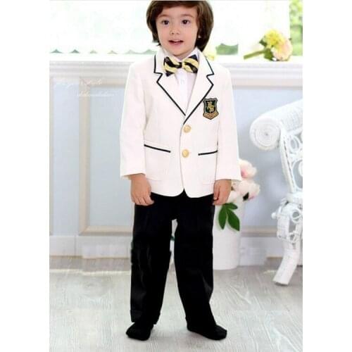 Free shipping/kids tuxedo suit Boys' Attire custom Notch Lapel white Kid Tailcoat Suits Boys tuxedos Special Occasion Clothes