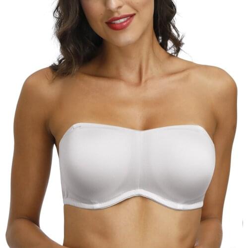 Vgplay Push Up Bras for Women Removable Padded Bralette Strapless Women Bra Full Coverage Minimizer Underwear Plus Size Lingerie