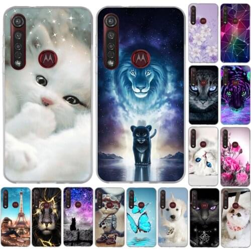 Print Animal 3D Case For Motorola Moto G8 Plus Silicone Cover 6.3 inch For Motorola Moto G8 Plus Funda Case Bumper Bag Capa