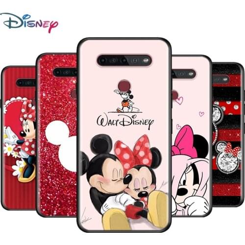 Black Soft Red Mickey Minnie For LG K92 K62 K52 K42 K31 K22 K71 K61 K51S K41S K30 K20 G8 G8S G8X ThinQ Phone Case