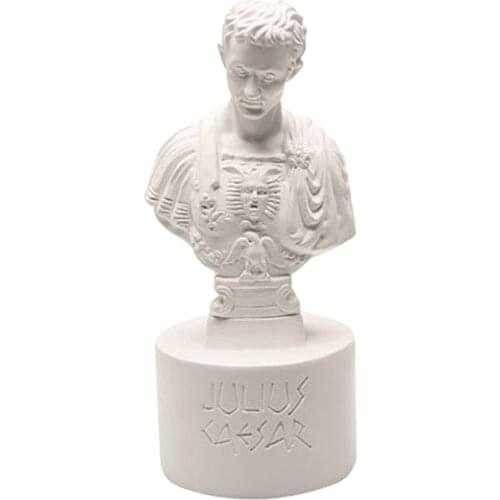 Julius Caesar Figurine Pen Holder Stationery Organizer Container Desktop Decor Gift for Adults and Kids