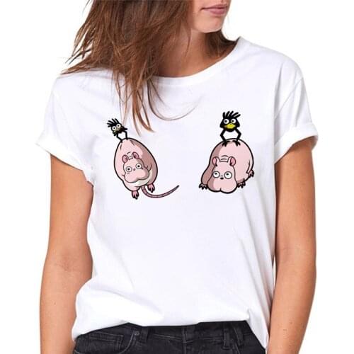T-shirts Women Summer Kawaii Fashion Ladies T Shirt Ladies Tshirt Cartoon Graphics Female Tee Tops Anime tee shirt femme 2021