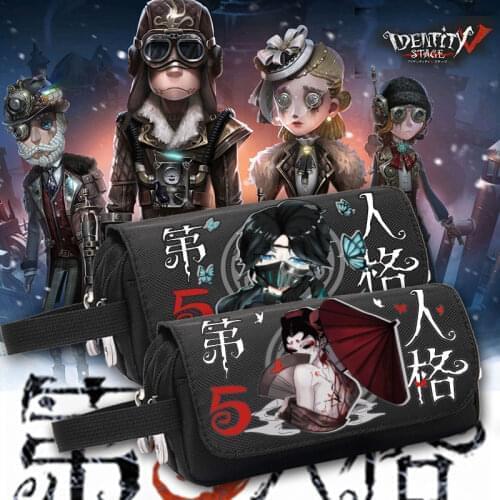 Game Identity V Cosplay Unisex Cartoon Pen Bag Fashion Student School High Capacity Pencil Case Storage Stationery Box Gifts