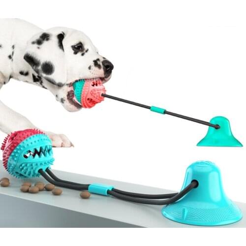 TPR Material Creative Pet Products Popular Tug of War Sucker Dog Toy Molar Gnawing Resistant Ball Rope Type A B Sound Pet Toys