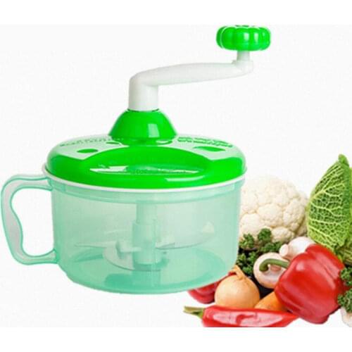Powerful Manual Meat Grinder Hand-power Food Chopper Mincer Mixer Blender to Chop Meat Fruit Vegetable Nuts Herbs