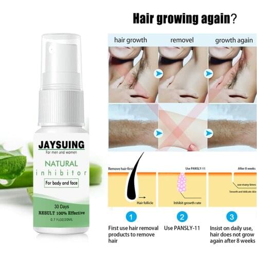 Natural Painless Powerful Hair Growth Removal Inhibitor Spray Depilatory