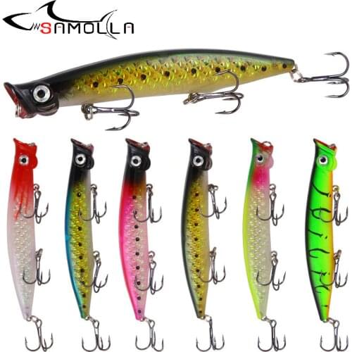 Popper Fishing Lures Topwater Lure Weights 13g Trolls Saltwater Lures Poppers Top Water Lure Fishing Trolling Saltwater Lures