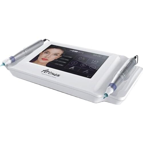 Professional 2 handles make up intelligent micropigmentation semi digital eyebrow lip pmu tattoo permanent makeup machine